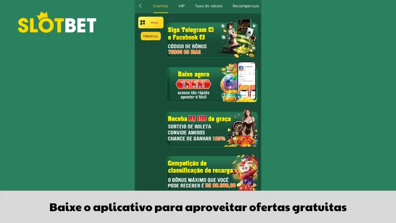 Baixe o aplicativo para aproveitar ofertas gratuitas