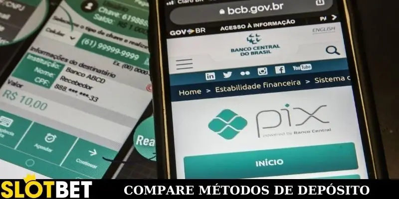 Compare métodos de depósito