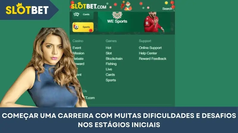 Iniciando sua carreira com muitas dificuldades e desafios nos estágios iniciais